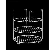 Этажерка универсальная к тандырам (3х ярусная большая) с доп.кольцом