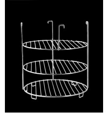 Этажерка универсальная к тандырам (3х ярусная средняя) с доп.кольцом