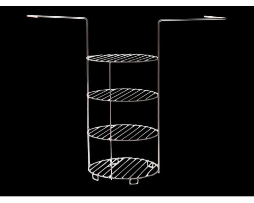 Этажерка универсальная к тандырам (4-х ярусная средняя) с доп.кольцом