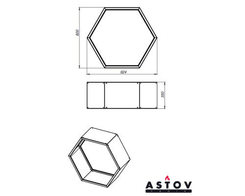 Дровник Astov Соты (компоненты) Дровник Astov Соты (компоненты)
