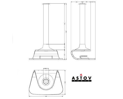 Каминная топка Astov АРТ 2017