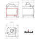 Каминная топка Astov П4С 800