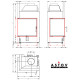Каминная топка Astov П2С 600