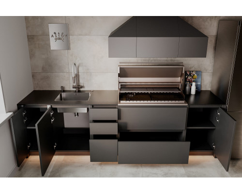 Кухня ASTOV BBQ № 1 (ширина 3000 мм)