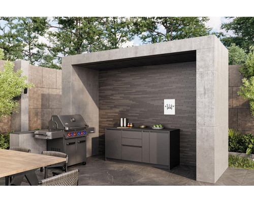 Кухня ASTOV BBQ № 10 (ширина 1840 мм) 