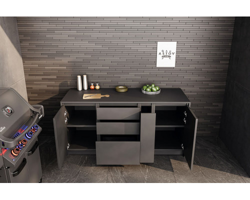 Кухня ASTOV BBQ № 10 (ширина 1840 мм) 