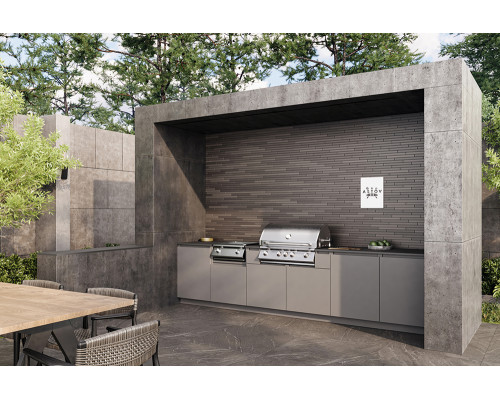 Кухня ASTOV BBQ № 13 (ширина 3600 мм) 
