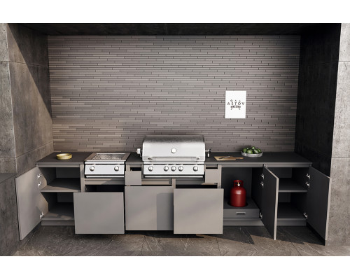 Кухня ASTOV BBQ № 13 (ширина 3600 мм) 