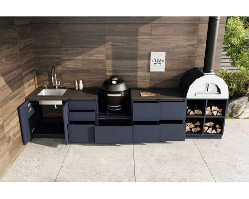 Кухня ASTOV BBQ № 14 (ширина 3800 мм) 