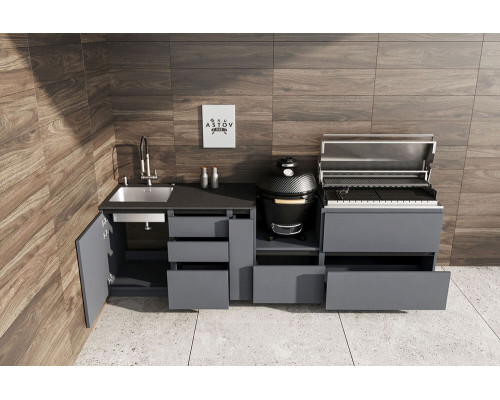 Кухня ASTOV BBQ № 16 (ширина 3100 мм) 