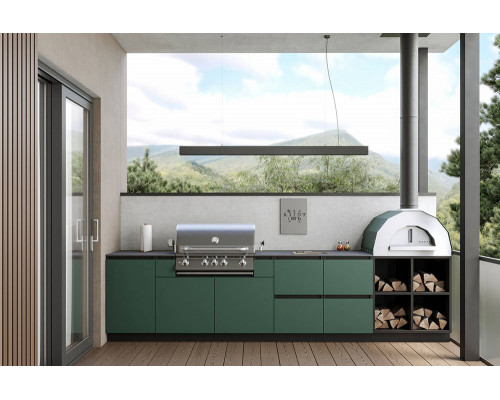 Кухня ASTOV BBQ № 19 (ширина 3500 мм) 