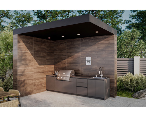 Кухня ASTOV BBQ № 2 (ширина 3440 мм) 