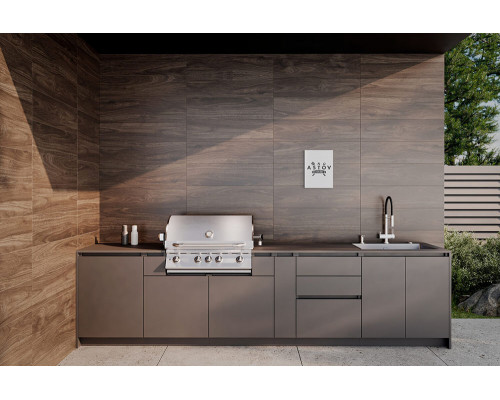 Кухня ASTOV BBQ № 2 (ширина 3440 мм) 