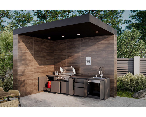 Кухня ASTOV BBQ № 2 (ширина 3440 мм) 