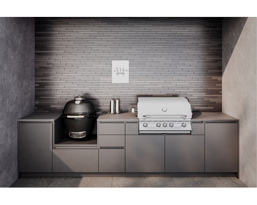 Кухня ASTOV BBQ № 3 (ширина 3340 мм)