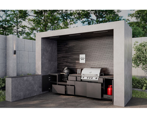 Кухня ASTOV BBQ № 3 (ширина 3340 мм)