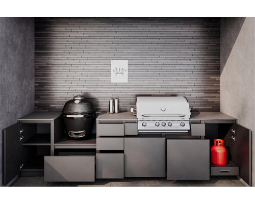 Кухня ASTOV BBQ № 3 (ширина 3340 мм)