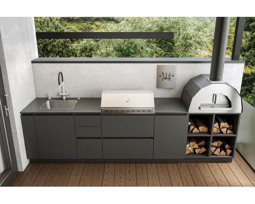 Кухня ASTOV BBQ № 4 (ширина 3300 мм) 