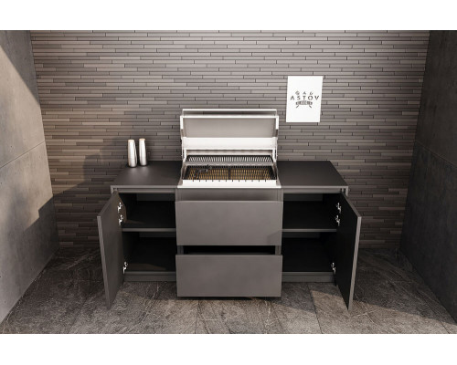 Кухня ASTOV BBQ № 8 (ширина 2040 мм) 