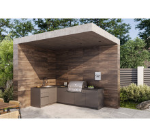 Кухня ASTOV BBQ № 9 (ширина 1820х2920 мм) 