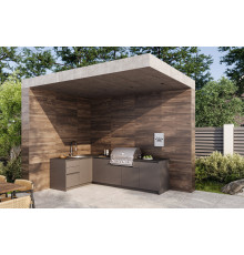 Кухня ASTOV BBQ № 9 (ширина 1820х2920 мм) 