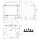 Каминная топка Astov ПС 700