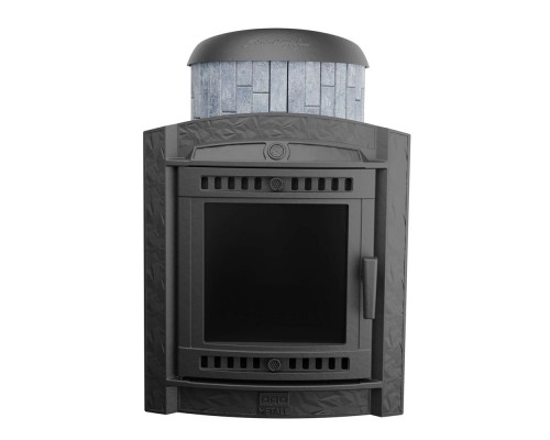 Печь Атмосфера L в ламелях из натурального камня для бани