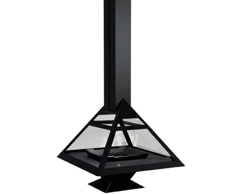 Подвесной камин Aves 31 Сиена центральный со стеклом