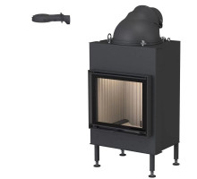 Каминная топка Brunner BKH 5.0 flat 42-50 DT с дымосборником высотой 180 мм