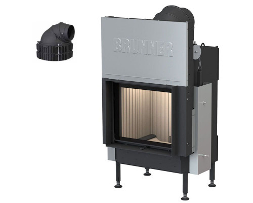 Каминная топка Brunner BKH 5.0 flat 42-50 ST с чугунным дымосборником 200 мм с кольцами Каминная топка Brunner BKH 5.0 flat 42-50 ST с чугунным дымосборником 200 мм с кольцами