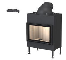 Каминная топка Brunner BKH 5.0 flat 42-66 DT с дымосборником высотой 180 мм