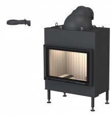 Каминная топка Brunner BKH 5.0 flat 42-66 DT с дымосборником высотой 180 мм