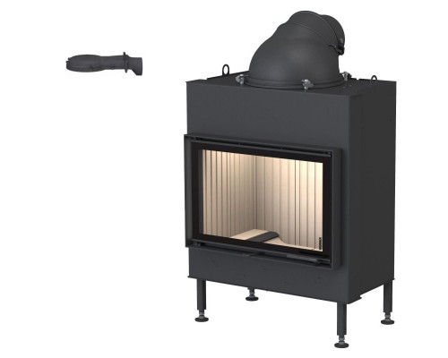 Каминная топка Brunner BKH 5.0 flat 42-66 DT с дымосборником высотой 180 мм