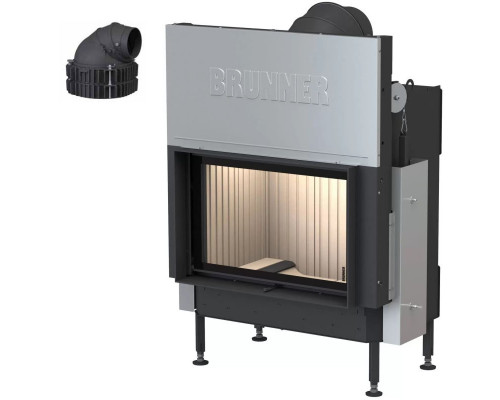 Каминная топка Brunner BKH 5.0 flat 42-98 ST с чугунным дымосборником 200 мм с кольцами Каминная топка Brunner BKH 5.0 flat 42-98 ST с чугунным дымосборником 200 мм с кольцами