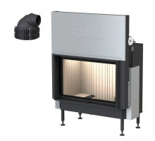 Каминная топка Brunner BKH 5.0 flat 50-82 ST с чугунным дымосборником 200 мм с кольцами