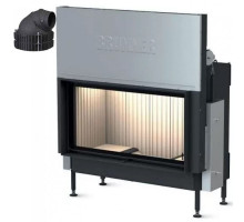 Каминная топка Brunner BKH 5.0 flat 50-98 ST-с чугунным дымосборником 200 мм с кольцами