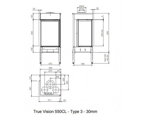 Топка M-Design Тру Вижн 550 CL/CR Топка M-Design Тру Вижн 550 CL/CR