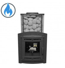 Печь Атмосфера XL сетка нержавейка с газовой горелкой для бани