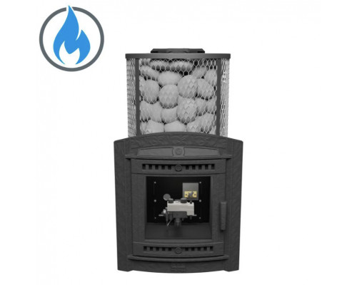 Печь Атмосфера XL сетка нержавейка с газовой горелкой для бани