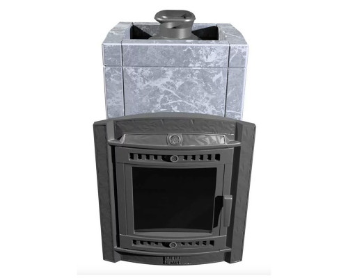 Печь Атмосфера L в облицовке Талькохлорит для бани