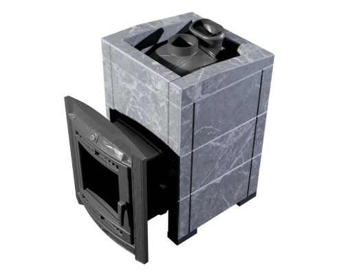 Печь Атмосфера L в облицовке Талькохлорит для бани