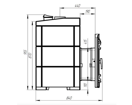 Печь Атмосфера L в облицовке Талькохлорит для бани