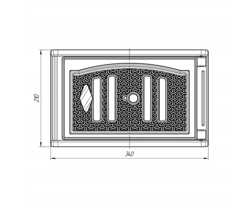 Печь Дверца поддувальная Арктика для бани