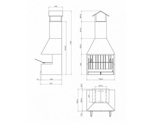 Барбекю Rocal Palma 75 Garden Барбекю Rocal Palma 75 Garden