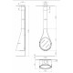 Подвесной камин Rocal Drop Gas