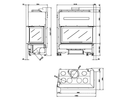 Каминная топка Rocal G450 LD/LI Каминная топка Rocal G450 LD/LI