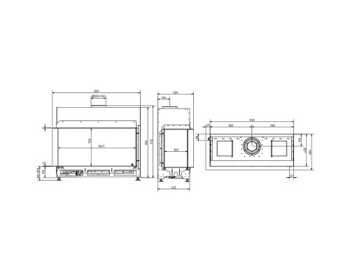 Каминная топка Schmid Ekko G L 100 51 (Экко)