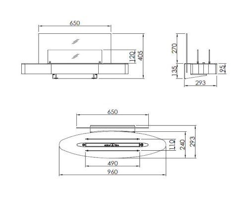 Биокамин Spartherm Elipse Wall Биокамин Spartherm Elipse Wall