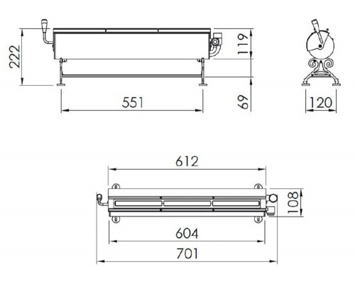 Биокамин Spartherm Steel
