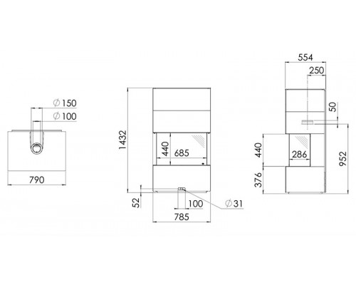Камин Spartherm Lugo 70/3 Module RCH Камин Spartherm Lugo 70/3 Module RCH